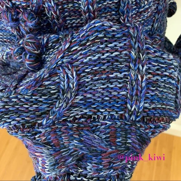 🆑 For Love and Lemons Knitz Indigo Mini Cable Dress - Picture 11 of 16